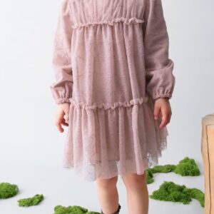 Vestito rosa tulle