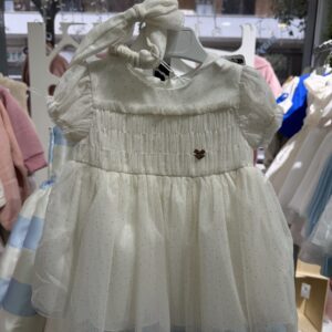 Vestito tulle con fascia capelli Mayoral